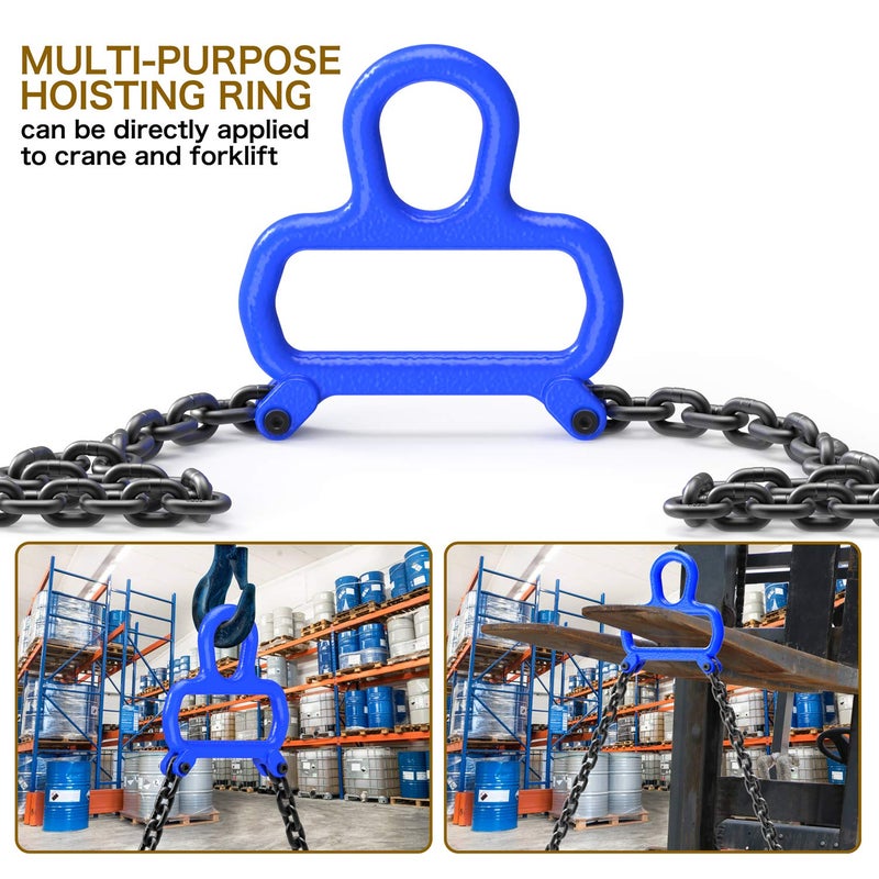 WowDIY 55 gallon drum lift - Chain Drum Lifter - 2000 lbs Capacity - Suitable for Blue Plastic and Metal Drums (Standard Version) - Image 3